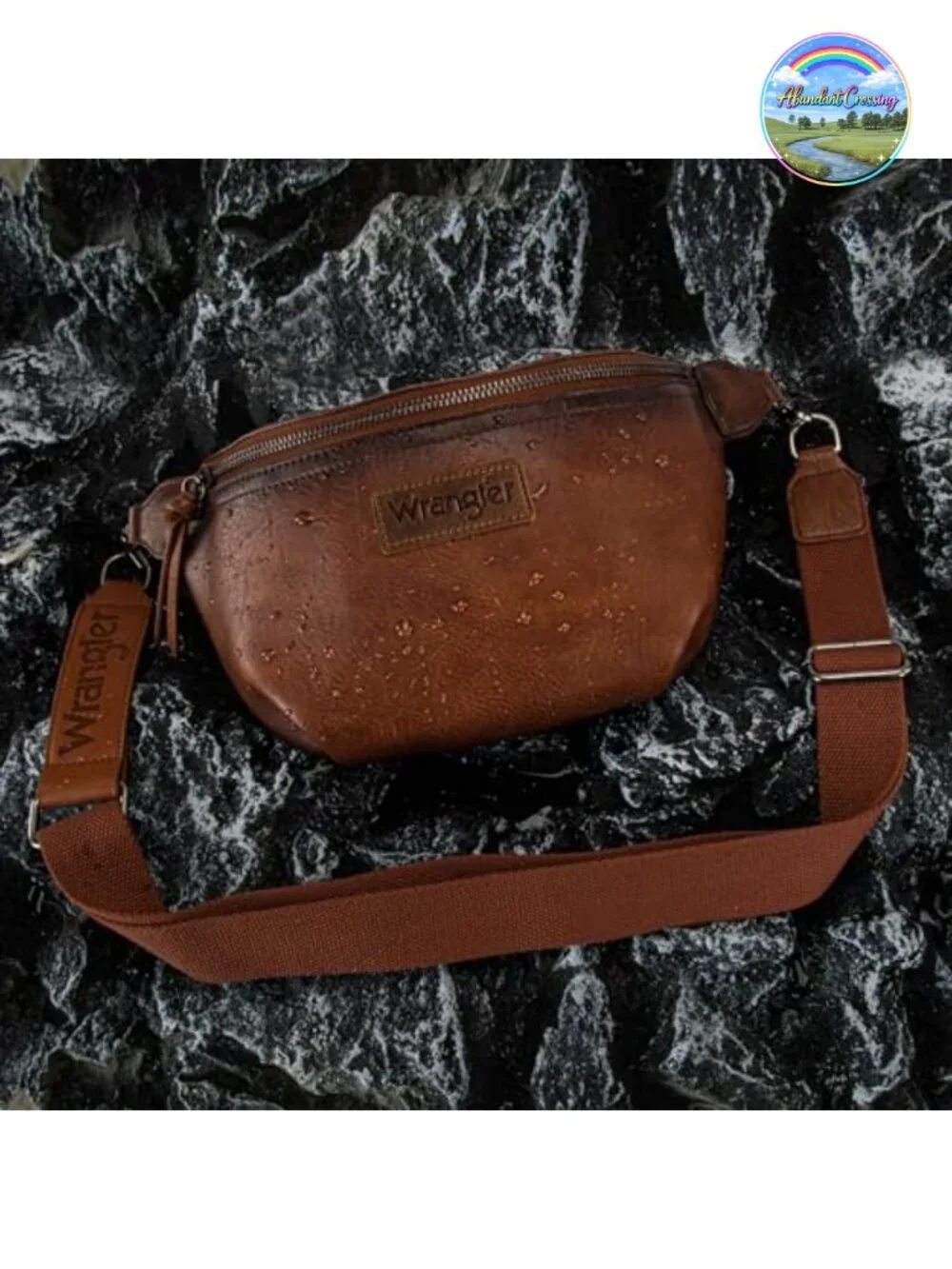 Wrangler Faux Leather Waist Pack Travel Belt Bag Crossbody Sling Purse